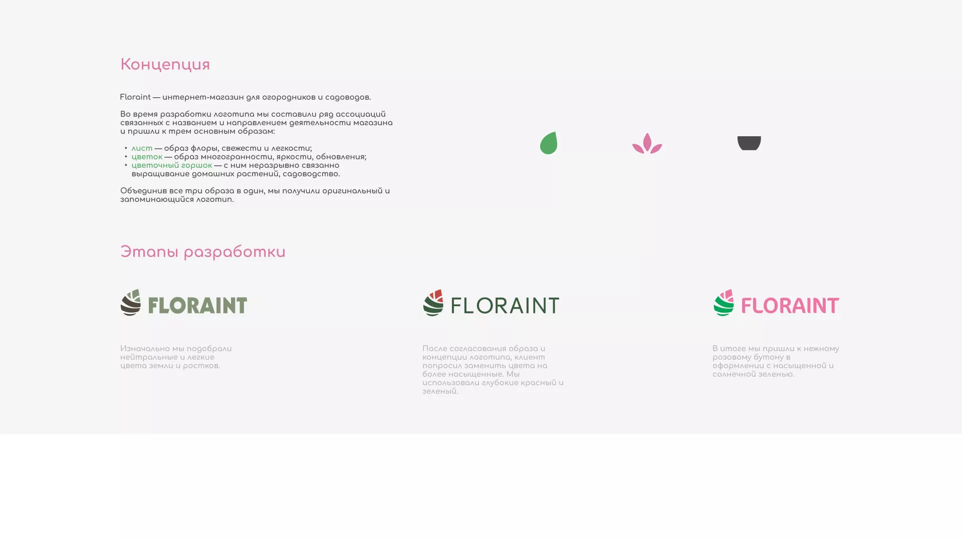 Создание логотипа и интернет-магазина «FLORAINT» в Камне-на-Оби