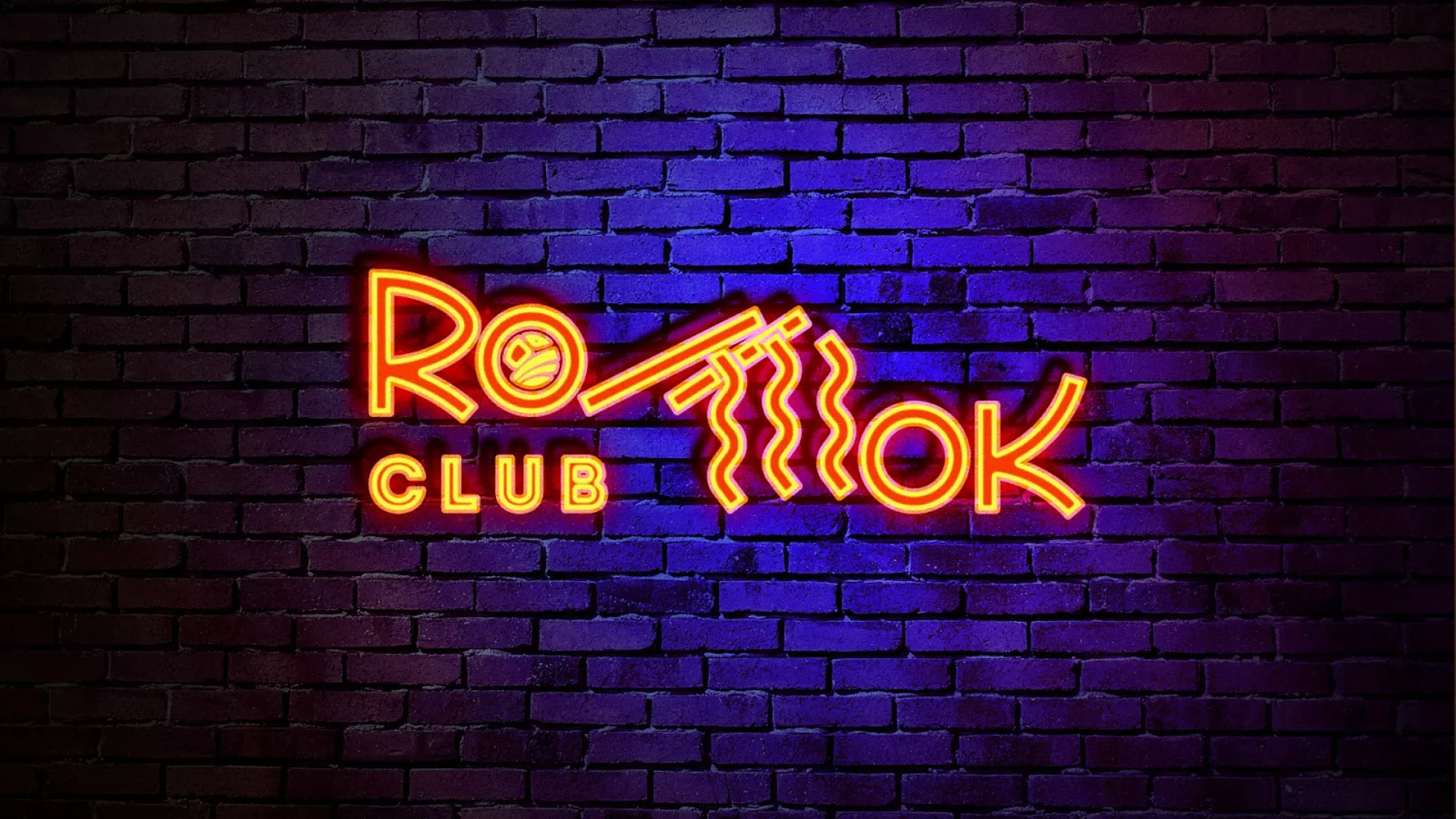 Разработка интерьерной вывески суши-бара «Roll Wok Club» в Камне-на-Оби